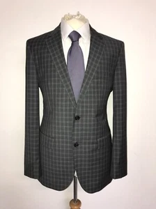 HUGO BOSS - Mens Slim Fit GREY Check WOOL SUIT - 38 Reg - W32 L31 - GORGEOUS - Picture 1 of 12