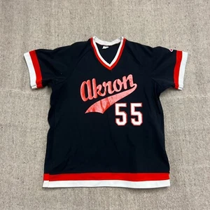 Vintage Akron Ohio Jersey Women's Large Black 1980s Lady Champion - Picture 1 of 9
