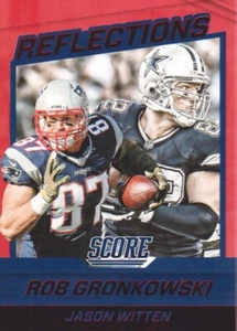 2016 Score Football Reflections Red #2 Rob Gronkowski/Jason Witten - Picture 1 of 2