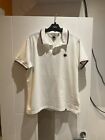 mens pretty green white (with Blue & Red Edging) polo shirt UK L