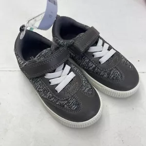 Carters Grey & Brown Gustav Strapy Sneakers Youth Boys Size 10 New Defect - Picture 1 of 8