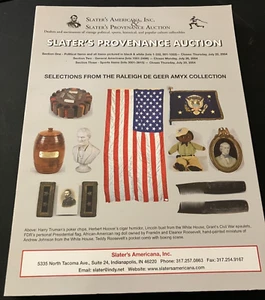 Slater's Provenance Auction Catalog - Raleigh Amyx Collection July 22-29, 2004 - Picture 1 of 3