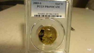 2003 S $1 Sacagawea Dollar PCGS PR69DCAM - Picture 1 of 2