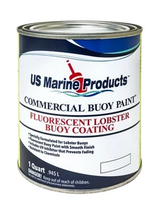 Fluorescent Lobster Buoy Paint Saturn Yellow Quart by US Marine Products LLC - Picture 1 of 2