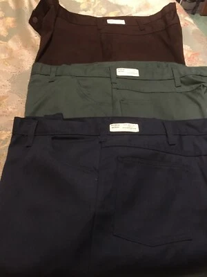 DICKIES TWILL PANTS BROWN GREEN  BLUE   USA MADE  DICKIES SETlOWEAR BRAND - Image 1 of 4