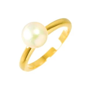 Mikimoto Akoya Perle 7,1 mm Ring 18 Karat YG 750 Größe 4,75-5 (US) 90282460 - Bild 1 von 7