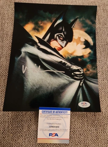 VAL KILMER SIGNED 8X10 PHOTO BATMAN PSA/DNA AUTHENTIC #AM21431 WOW RARE Cover