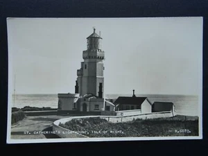 Isle of Wight NITON - ST. CATHERINES LIGHTHOUSE c1952 RP Postcard by Valentine - Picture 1 of 2