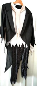 Mens Christmas Ghost Groom Fancy Dress Costume Victorian Suit New M L - Picture 1 of 9