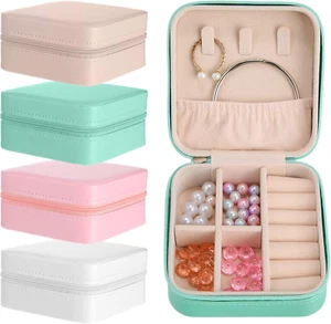 8 Pcs Mini Travel Jewelry Case Small Jewelry Box Jewelry Travel Organizer Bri... - Picture 1 of 1