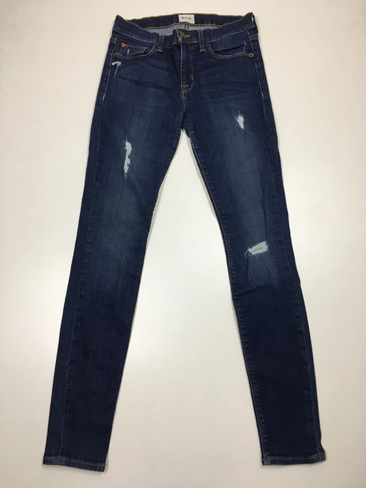 HUDSON Wapa Distressed NICO Mid-Rise Super Skinny Slim Fit Jeans Womens sz 26 - Image 1 of 4