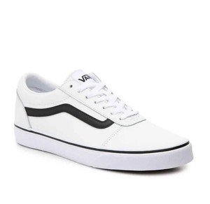 VANS Leather Upper White Casual Shoes 
