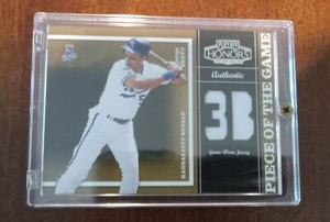 George Brett Game Used Jersey 022/100 2004 Playoff Honors Piece Of The Gamec