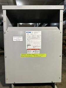 45KVA Eaton V48M28T4516CU Transformer Pri 480V Sec 208/120V 3PH Indoor Encl - Picture 1 of 6