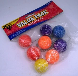 FAVORES DE FIESTA - 8 BOLAS DE REBOTE DE MÁRMOL - MULTICOLOR - BOLAS DE REBOTE - Imagen 1 de 1