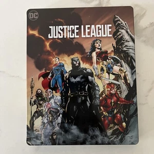 Justice League Blu-ray + DVD Best Buy Limited Edition Steelbook DC BEAUTIFUL!!! - Picture 1 of 4