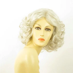 mid length wig for women white curly ref: 60 camie PERUK - Imagen 1 de 8