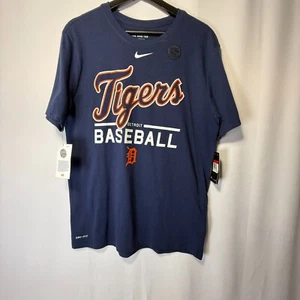 Nike Detroit Tigers Baseball Dry Fit T Shirt Mens Size L - Picture 1 of 9