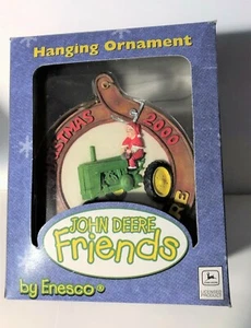 Enesco John Deere Friends 2000 Traktor Weihnachtsmann hängende Ornament in Box Charity - Bild 1 von 5