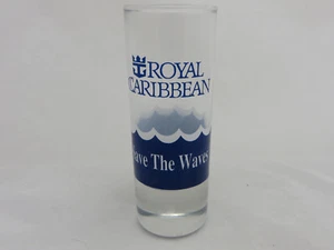 Royal Carribean Save the Waves vidrio de chupito viajes líneas de cruceros - Imagen 1 de 3