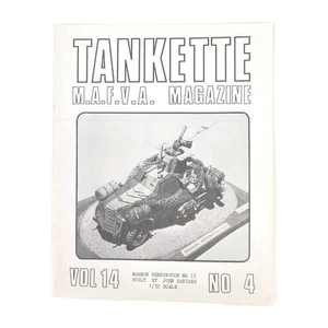Tankette Miniature MAFVA Magazine~1979~Vol 14 No 4~Ford Mutt~XM-1 Battle Tank - Bild 1 von 4