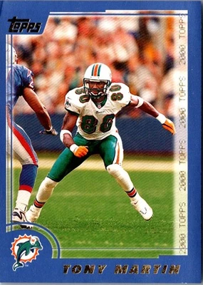 2000 Topps Tony Martin #49 Miami Dolphins Football Card - Image 1 of 2