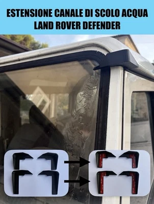 Estensione Canalina Di Scolo Acqua  Land Rover Defender - Td5, Td4, 300 - Immagine 1 di 4