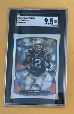Bowman Chrome Tom Brady #28 2014 - refractor - SGC 9,5  Foto 1 de 3