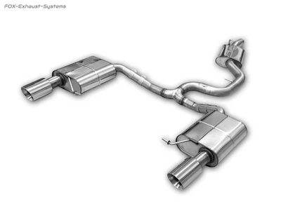 Acciaio Inox Duplex Impianto Scarico Sportivo VW Passat 3C 3.2l 4motion Je 100mm - Immagine 1 di 4