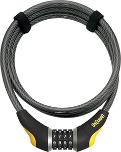 OnGuard Akita Cable Bicycle Combo Lock 6' x 12mm Heavy Duty Flexible Steel Cable - Picture 1 of 1