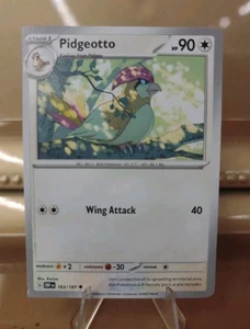Pidgeotto 163/197 Esquina Cuadrada Descentrado Miscut Pokemon Juego de Cartas Coleccionables Error - Imagen 1 de 6