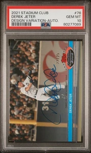 2021 Topps Stadium Club Derek Jeter Auto #22/25 1991 91 Design Variation PSA 10 - Bild 1 von 2