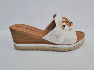 Inblu Ciabatte Donna Flik Con Zeppa ed Accessorio - 001 (Bianco) - Imagen 1 de 5