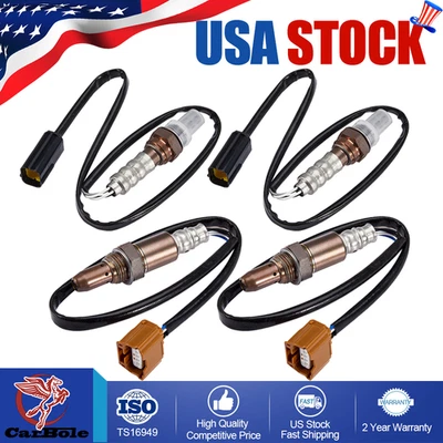 Sensor de oxígeno O2 4 piezas aguas arriba + aguas abajo para Nissan Máxima Infiniti EX35 3,5 L Foto 1 de 4