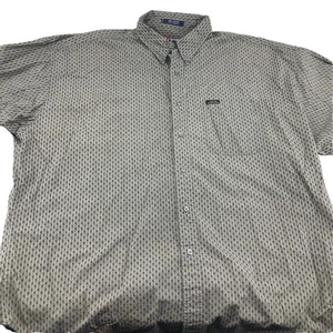 Chaps Ralph Lauren Hombre Camisa XXL Verde Oliva/Tostado Geométrico Bloque Patrón LS - Imagen 1 de 7