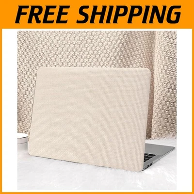 Elegante Funda Tejida Beige MacBook Pro 14" con Cubierta de Teclado Foto 1 de 4