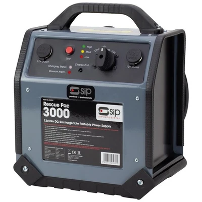 SIP Rescue Pac 3000 Roadside Starter Battery Jump Start Booster 12V/24V 3000A - Image 1 of 4