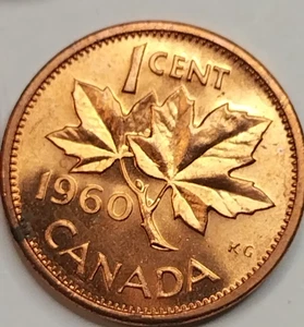 1960 Canada 1 cent coin Uncirculated - Bild 1 von 3
