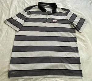 Polo Ping Sensorcool uomo Arkansas Razorbacks a righe XL golf calcio - Foto 1 di 11