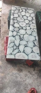 30"x12" Stunning White agate console table top, bar countertop interior decor - Picture 1 of 7