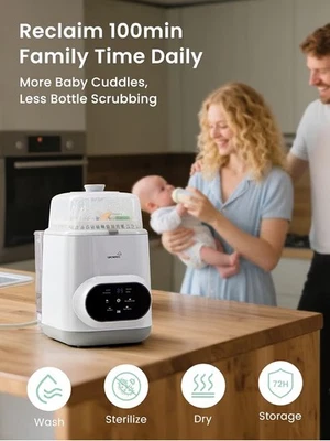 New Grownsy Bottle Washer Pro All-in-One Bottle Washer, Sterilizer, Dry - Image 1 of 4