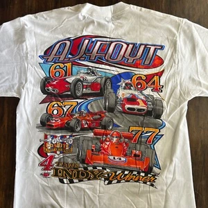 Indy Vintage Signed AJ Foyt Enterprises Coyote Racing Large Indy Winner Graphic - Picture 1 of 6