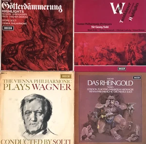 Solti - Wagner Tannhauser, Das Rheingold, Gotterdammerung Decca SXL Vinyl LP x4 - Picture 1 of 22