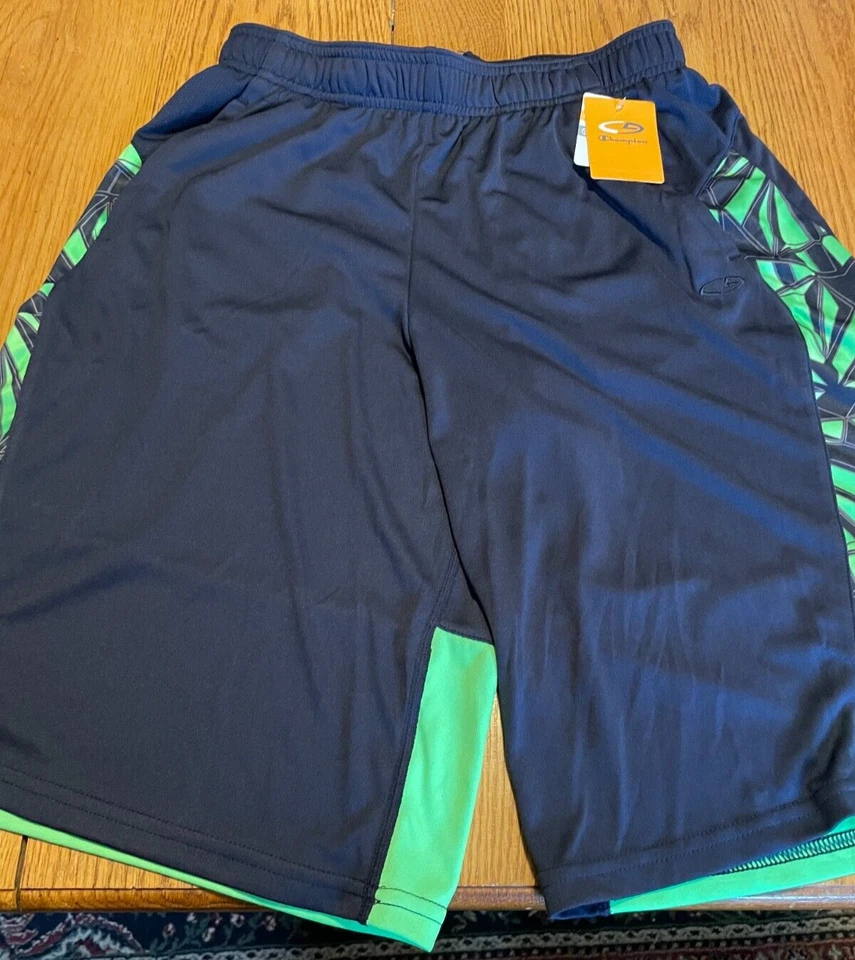 Champion DuoDry Boy's Shorts Size XL (16-18) Blue Green - Image 1 of 1