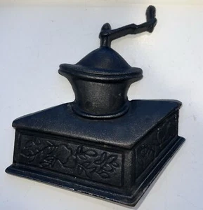 Cast Iron Vintage Style Coffee Mill Grinder Metal Wall Hanging Plaque Taiwan - Picture 1 of 8