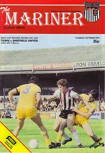 Grimsby Town v Sheffield United 1982/83 Milk Cup 2nd Round Hinspiel - Bild 1 von 1