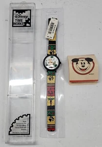 1990's Disney Lion King Simba Time Works Watch Reverse Painted Cartoon Band - Bild 1 von 9