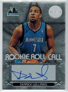2012-13 Totally Certified Rookie Roll Call Silver Derrick Williams Auto RC - Picture 1 of 2