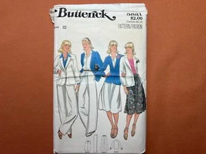 Butterick Pattern 5881 Misses Jacket Skirt Pants & Sash Size 10 Cut Complete - Picture 1 of 3