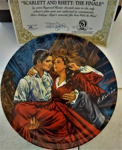 Gone With The Wind "Scarlett And Rhett The Finale" Plate 10 Inch W/ COA & Box - Picture 1 of 6